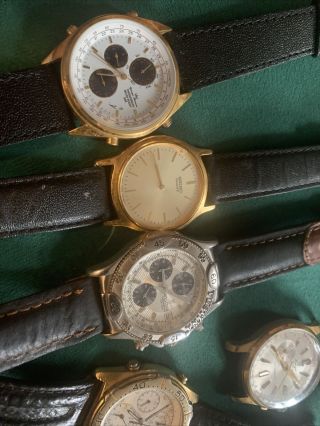 Joblot Of Watches Of 7 Vintage Watches Spares Or Repairs