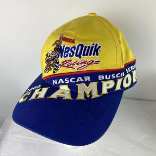 Vintage Jeff Green 2000 10 Signed Autographed Nascar Busch Series Nesquick Hat