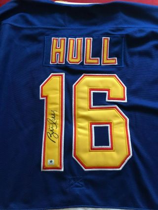 St.  Louis Blues Brett Hull Signed Jersey,  Size 52,  W/tags