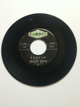 Rare Vintage The Beach Boys Surfin/luau Candix Records 301 45 Rpm