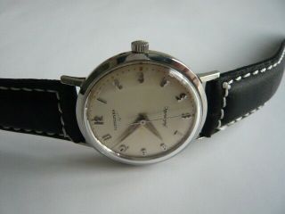 Vintage Men Automatic Watch Longines Stainless Steel Cal 19as 17jewels.