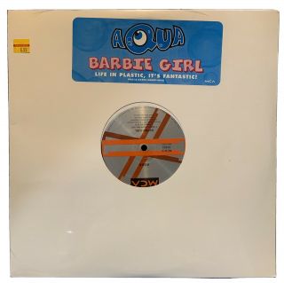 Aqua “barbie Girl” 1997 12 " Vinyl Mca Records W/hype Sticker
