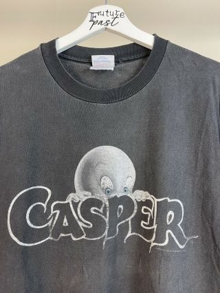Vtg 95 Casper Movie Ghost Halloween Harvey Comics Hot Stuff Shirt Xl