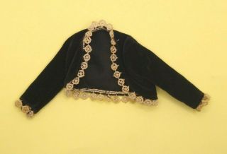Vintage Barbie Francie Japan Exclusive Rare - Black Velver Jacket W/ Lace