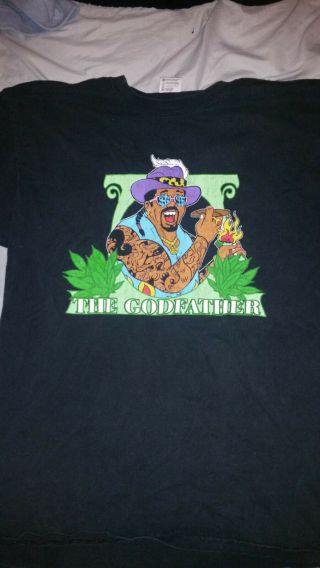 The Godfather Roll A Fatty Rare Vintage Wwf Wwe T - Shirt Xl As - Is