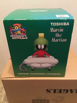 Marvin The Martian Looney Tunes Telephone Phone 1997 Toshiba -