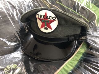 Vintage Collectible Texaco Oil Service Gas Station Uniform Hat Cap Patch: C