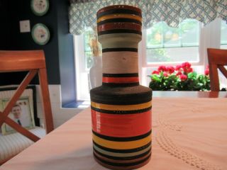Bitossi Italian Stripes.  Italy Vase.  Raymor.  Mcm.  Mid Century Modern.  Ceramic.  Londi