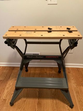 Vintage Black & Decker Workmate Dual Height 79 - 001 Portable Work Center And Vise