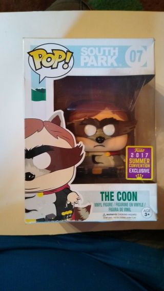 Funko Pop The Coon South Park 07 Nib 2017 Summer Convention Exclusive