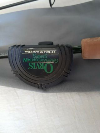 Vintage orvis green mountain spin rod with case 6