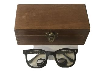 Designs For Vision Dental Surgical Telescopes Loupes Vintage Glasses W/ Wood Box