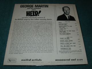 1965 George Martin HELP Songs by The Beatles WLP Promo NM Rare 2