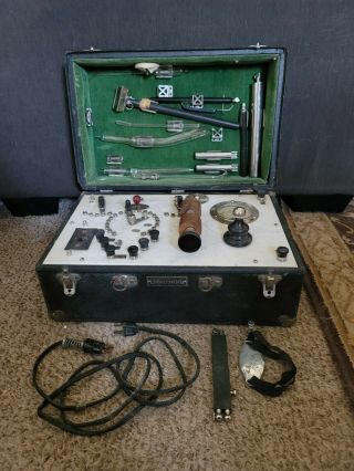 Rare A S Aloe Co.  Lightning Violet Ray Vintage Electrotherapy Diathermy Machine