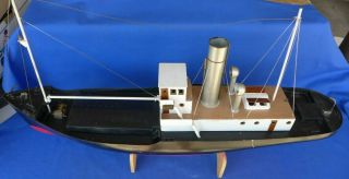 Vintage Saito Star Light Steam Coaster R/c Model Ship Boat Built Kit Japan