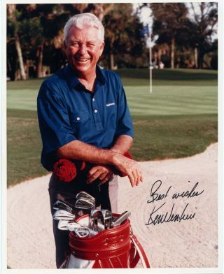 Golf - 1964 Us Open Champion Ken Venturi Hand Signed Photo 8x10 From 1990s