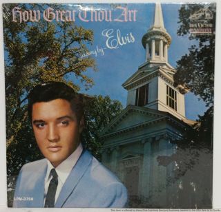 Elvis Presley How Great Thou Art Rca Victor Vinyl Lp Record Lpm - 3758