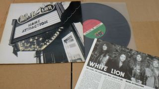 White Lion Mane Attraction 1991 Korea Lp 12 " W/insert Nm Al - 053