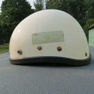 Vintage 1960 ' s BUCO Protector / Sears 7534 Motorcycle Half Helmet 2