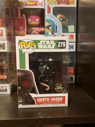 Funko Pop Star Wars Darth Vader Holiday With Cane Glow Chase Limited Ed.  279