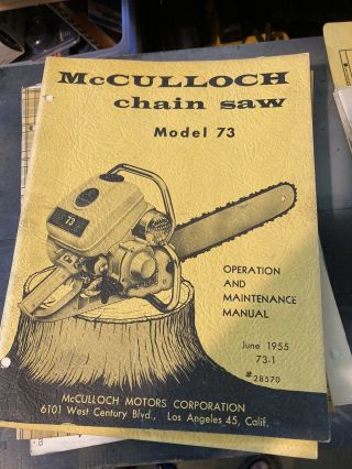 Vintage McCulloch Dealer Literature Stack 1950’s Thru 1970’s 2