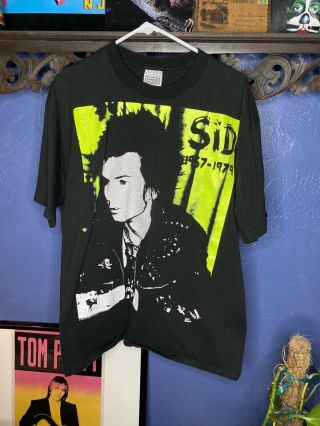 Vintage Sid Vicious T Shirt Trubute 1990s Mens Xl Man 90s Vtg Sex Pistols