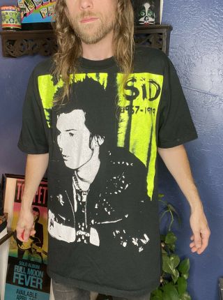 Vintage Sid Vicious T Shirt Trubute 1990s Mens XL Man 90s Vtg Sex Pistols 5