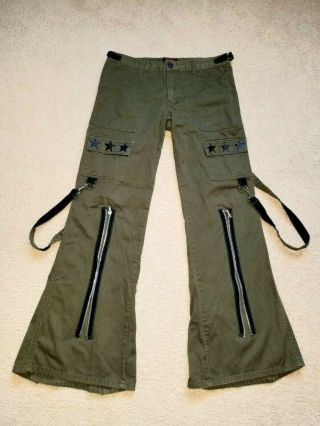 Hot Topic Tripp Nyc Pants Army Green Vintage Size 11