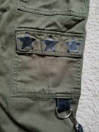 Hot Topic Tripp NYC Pants Army Green Vintage Size 11 4
