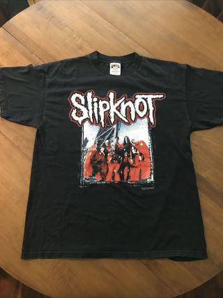 Slipknot Vintage 2000 Tour Shirt Blue Grape Merchandise Tultex - Nu Metal
