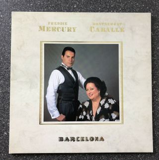 Freddie Mercury Barcelona 1988 Uk 1st Pressing Vinyl Lp Album Record Queen