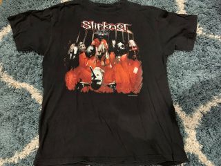 Vintage Slipknot 1999 Self Titled Album Shirt / Sz Large / Blue Grape