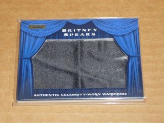 2010 Razor Brittney Spears Authentic Celebrity Worn Wardrobe Relic Swatch O5363