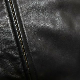 Vintage Polo Ralph Lauren Lambskin Leather Jacket Coat Size M Black 6