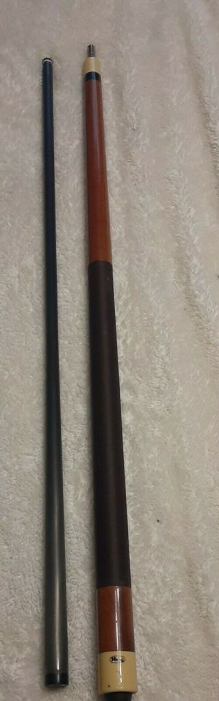 Vintage Viking Pool Cue Stick With 12.  4mm Carbon Fiber Shaft 3/8x10