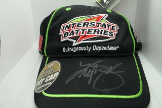 Interstate Batteries Racing Hat Cap Signed Kyle Busch Chase Nascar Pit Cap 2011
