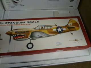 Vintage Rc Model Airplane Kit (top Flight P - 40 Red Box)