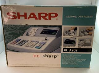 Vintage Sharp Xe - A202 High Speed Cash Register W/ Key With Instructions