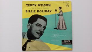 Teddy Wilson Featuring Billie Holiday - Philips B07651r Dutch 1955