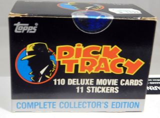 Dick Tracy 1990 110 Movie Card Set With 11 Stickers Factory Set 6763m
