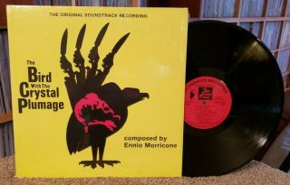 Ennio Morricone The Bird With The Crystal Plumage Lp 1981 Cerberus Nm/nm O.  S.  T.