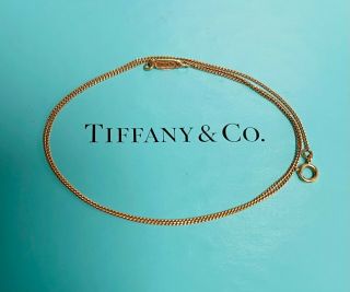 Authentic Vintage Tiffany & Co.  18k 750 Yellow Gold Necklace Chain 16”