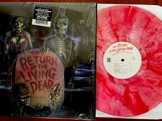 The Return Of The Living Dead Soundtrack Vinyl Lp Clear With Blood Red Splatter