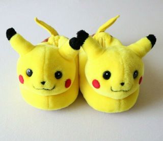 Vintage 1999 Pikachu Slippers - Pokemon Collectible Anime Shoes Kid 