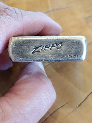 VINTAGE Sterling Silver ZIPPO LIGHTER LUCKY LEAF Our 25th Year 1949 - 1974 3