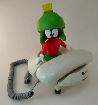 Marvin The Martian Looney Tunes Corded Telephone Phone 1997 Toshiba