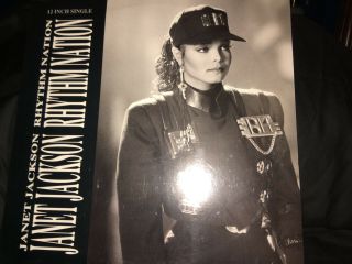 Htf Mega Rare 1989 Janet Jackson - Rhythm Nation 12 " Remix Viny Single
