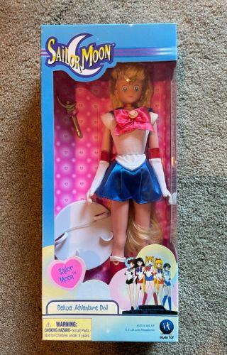 Sailor Moon Anime Figurine Poseable Doll Irwin Toy Vtg Nib Nos Toy Og 2001 11.  5 "