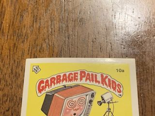 1985 Garbage Pail Kids UK MINI Series 1 10a TEE - VEE STEVIE 10b GEEKY GARY OS1 2