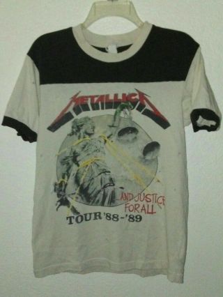 Madeworn Metallica And Justice For All Vintage Xs 17 X 25 Shirt